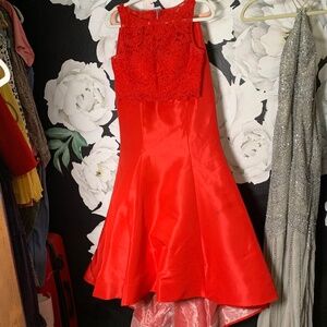 Sherri Hill sz 6 - 2 pc red prom dress